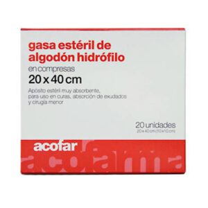 GASA ESTERIL ALGODON HIDROFILO COMPRESAS ACOFAR