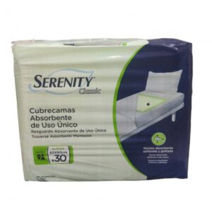 PROTECTOR DE CAMA SERENITY CLASSIC 30 UNIDADES SUPER 90 cm x 60 cm