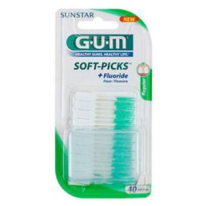 SOFT PICKS FILAMENTOS DE GOMA GUM 632 M50 SIN FLUOR 50 UNIDAD REGULAR