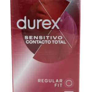 DUREX SENSITIVO CONTACTO TOTAL PRESERVATIVOS 12