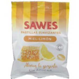SAWES CARAMELOS BLISTER SIN AZUCAR 1 ENVASE 22 g SABOR MIEL CON LIMON